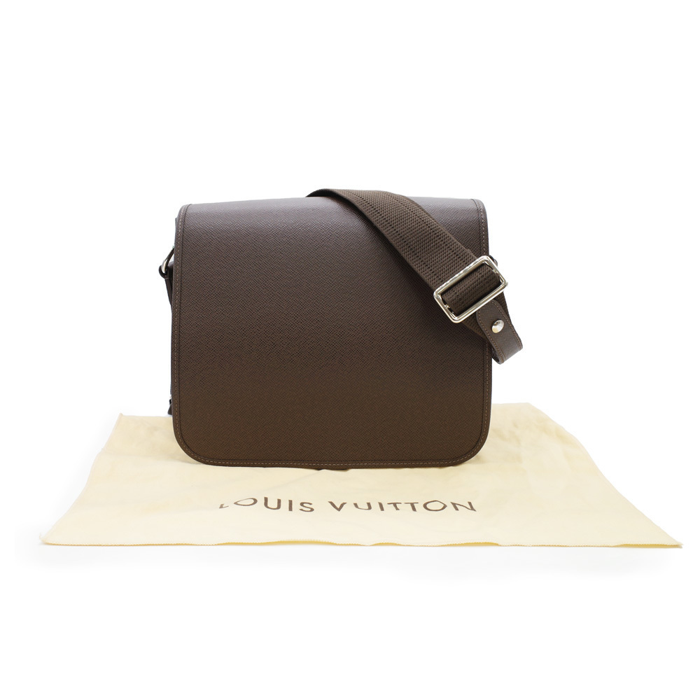 Louis Vuitton Dandy MM Briefcase Business Bag Epi Brown
